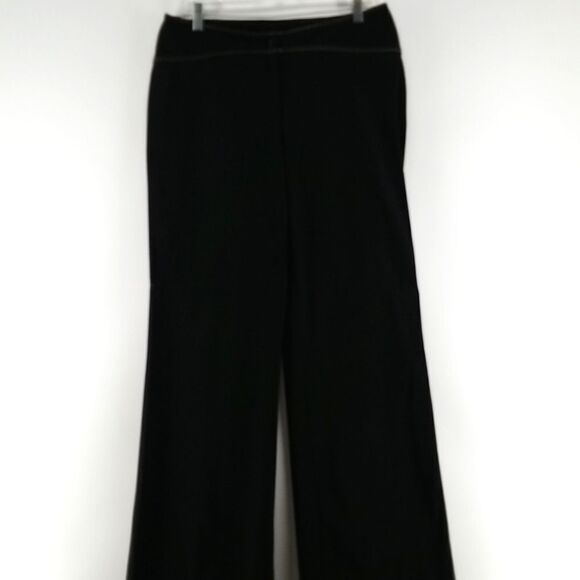 Bianca Nygard Pants Women's Nylon Size 10 Black Mid Rise Zipper Button Closure - Picture 2 of 12